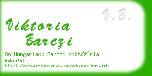 viktoria barczi business card